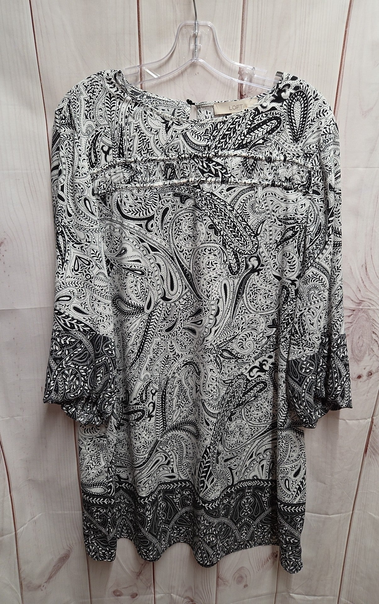 loft black and white dress Size L & Womens – Off The Rack Garment Care Tuxedos/Ensembles Sheath Boat Neck Silk 尺寸:29