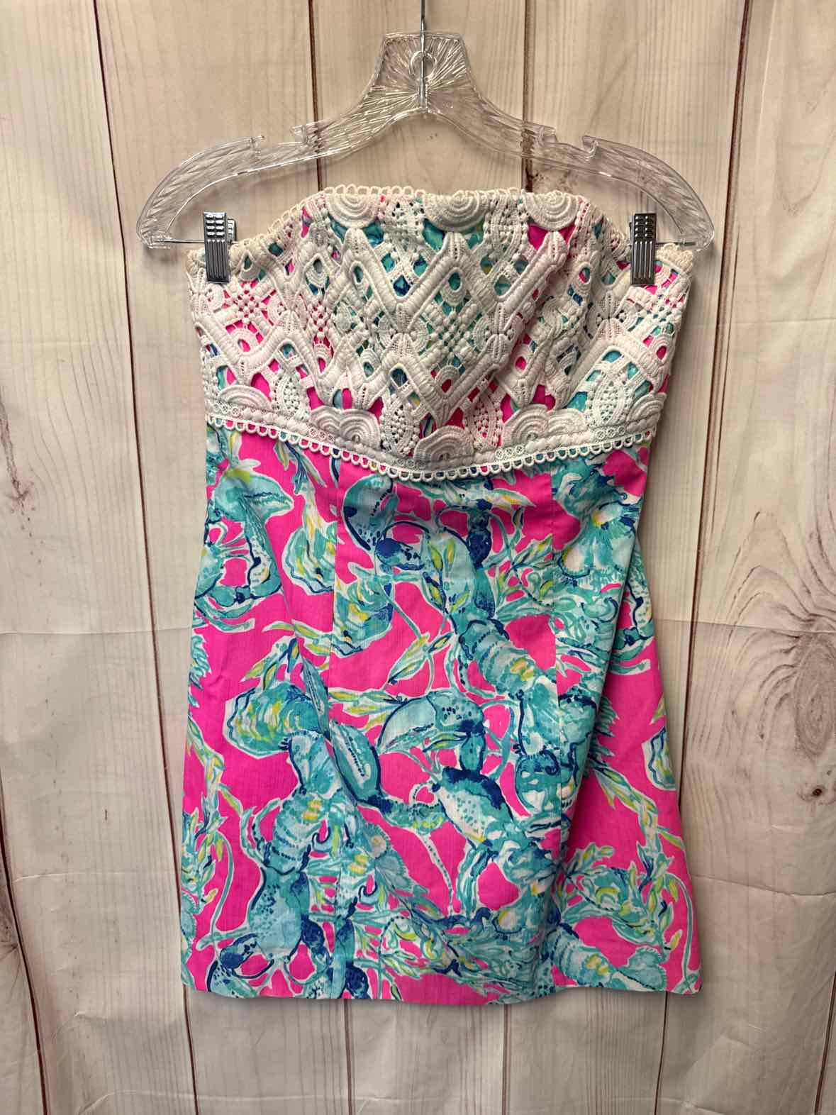 lilly pulitzer pink and blue dress Women's Size 6 & Signature Styles or dry clean Black Off Shoulder Wrap Women's Size:8.5