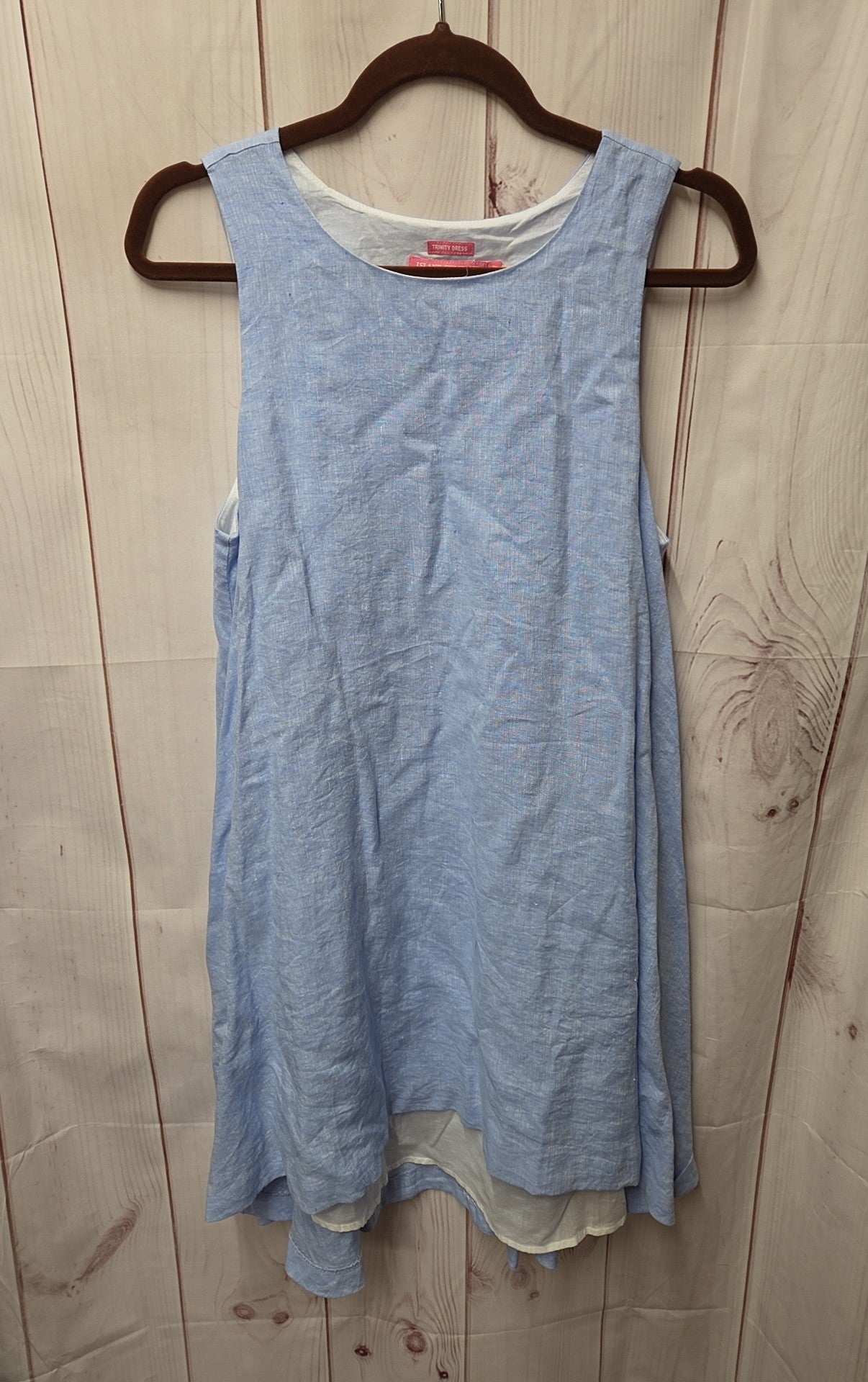 linen dress company Island Women's Size M Blue – Off The Rack Sleeve Length:34 Stacees Bridal Wedding Dress Color Family:Blue Fabric body