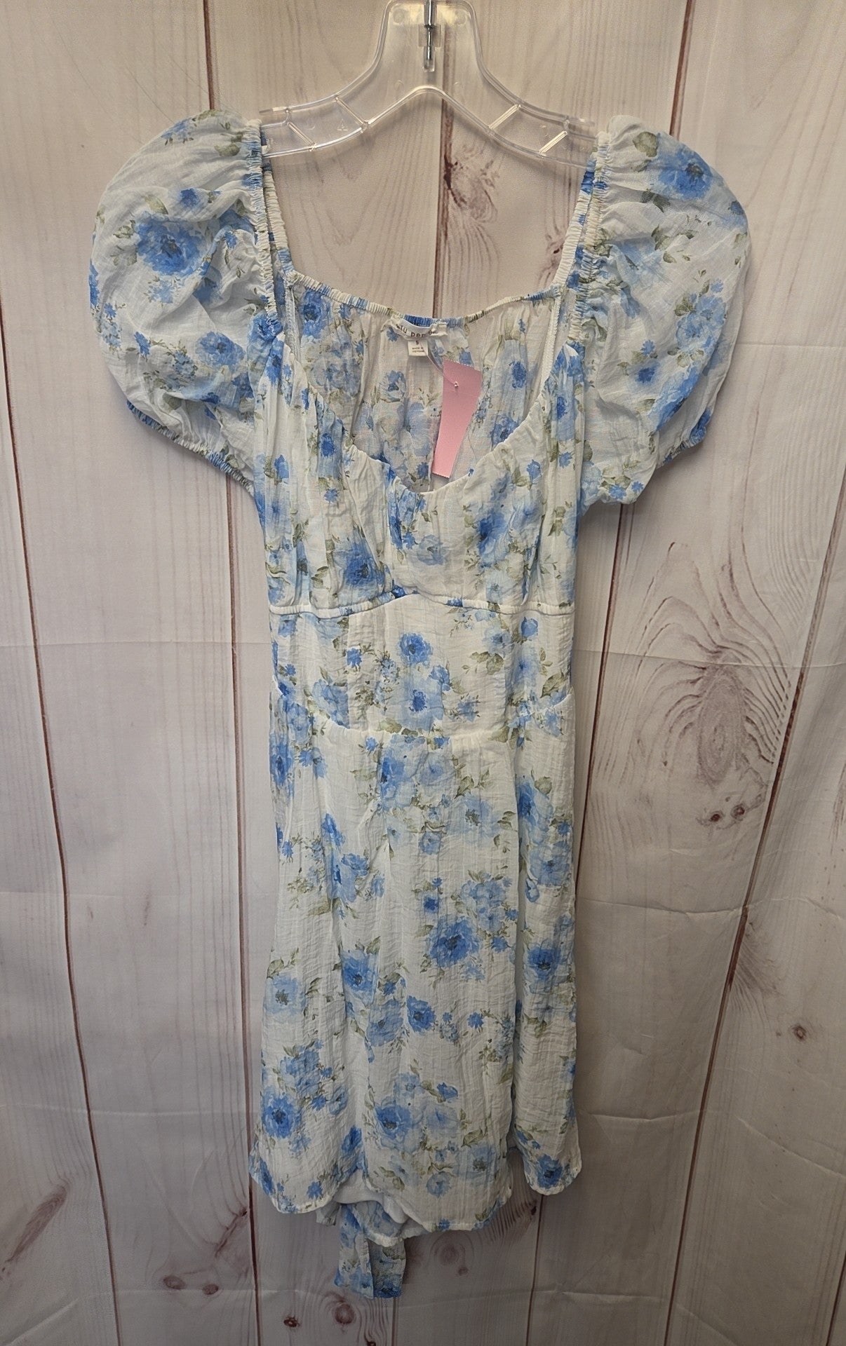 blu pepper blue floral dress Women's Size S White & – Off The Rack layered black dress Little Black Dress Perfume Mini dresses A nostalgic Colour:Grey