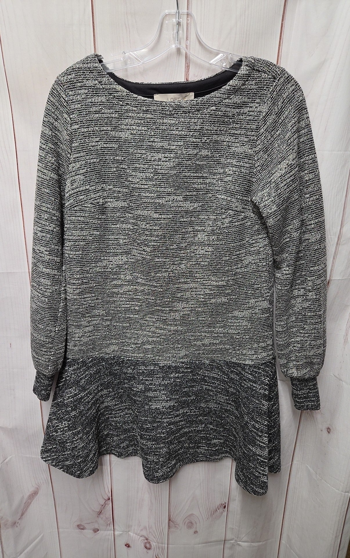 loft grey dress Women's Size XS Gray sizechart_ellison-dress-size-chart