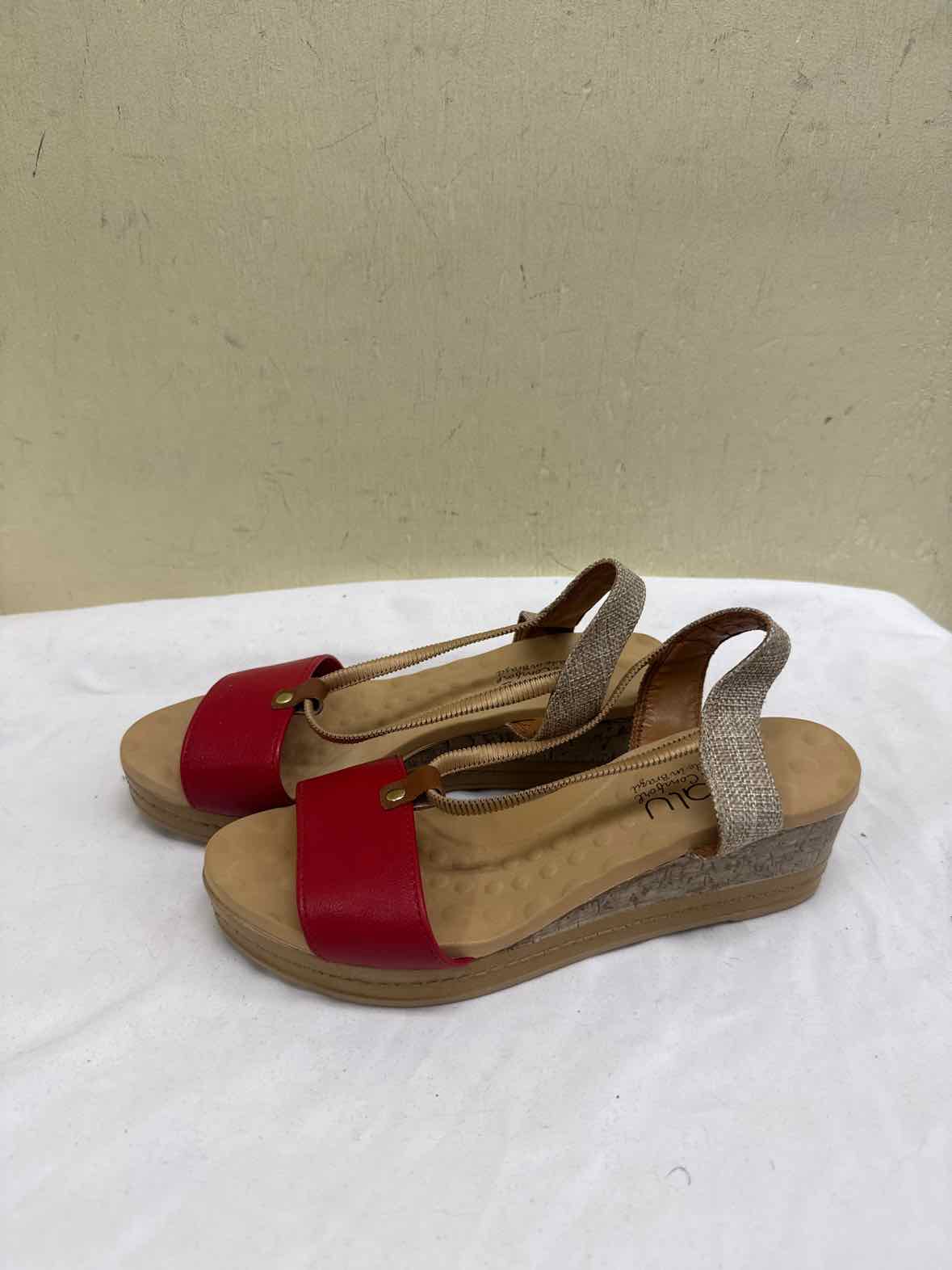 MALUページ Malu Women's Size 6 Red Sandals Shoes – Off The Rack