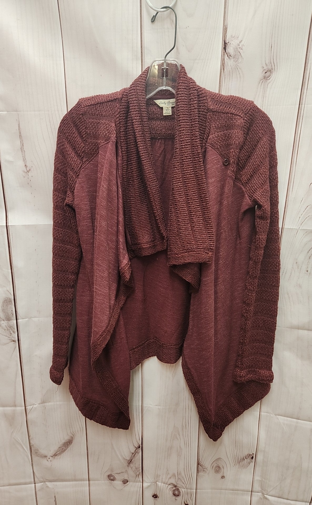 Lucky Brand Women's Size XS Maroon Cardigan – Off The Rack