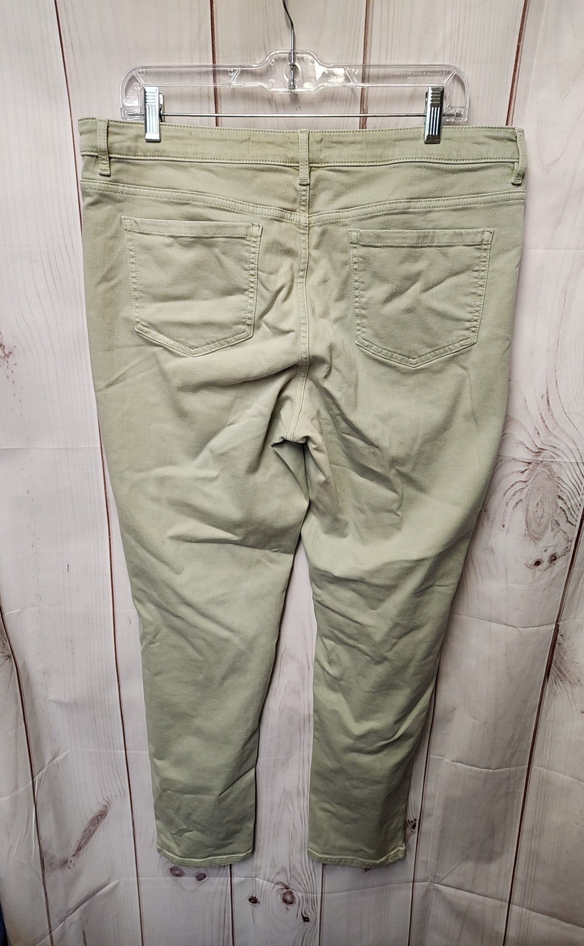 J Jill Women's Size 32 (13-14) Green Jeans Boyfriend Straight Leg Ankle