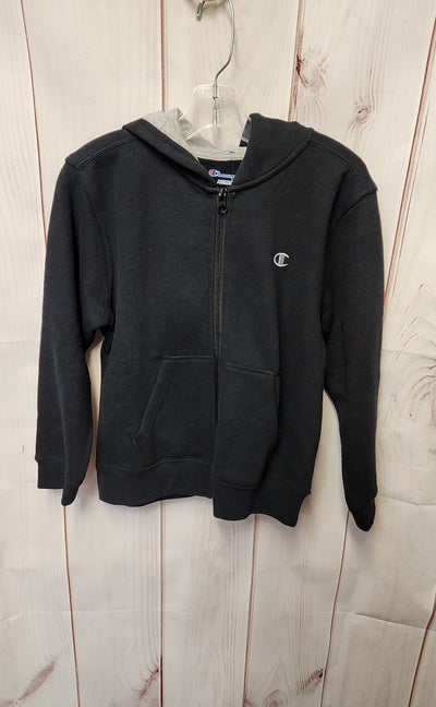 NWT Champion Boy's Size 7 Black Full Zip Hooded Sweatshirt