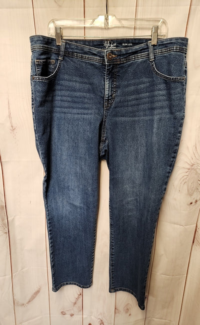 Style & Co Women's Size 33 (15-16) Blue Jeans Slim Leg