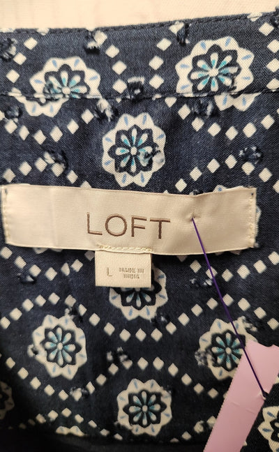 Loft Women's Size L Navy Dress