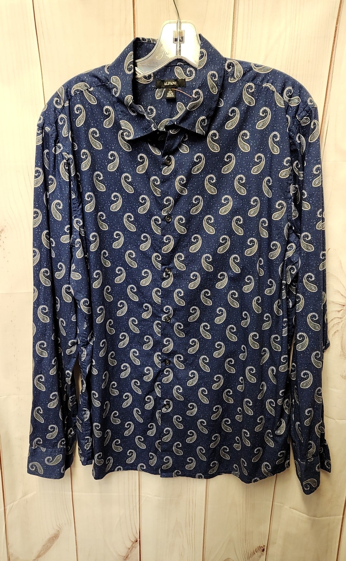 Alfani Men's Size L Navy Shirt
