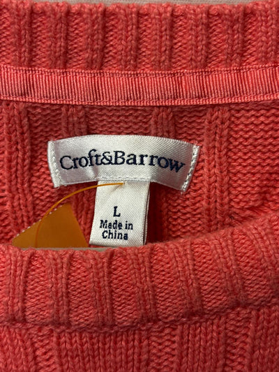 Croft & Barrow Women's Size L Pink Sweater