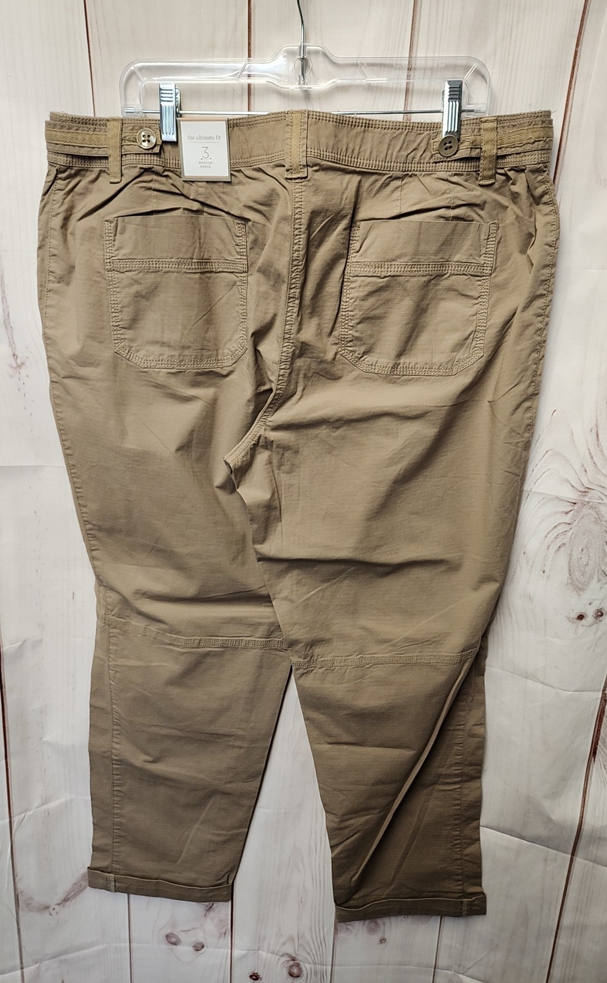 NWT Chico's Women's Size 3 = US 16 Brown Pants