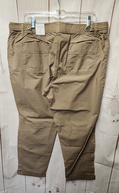 NWT Chico's Women's Size 3 = US 16 Brown Pants