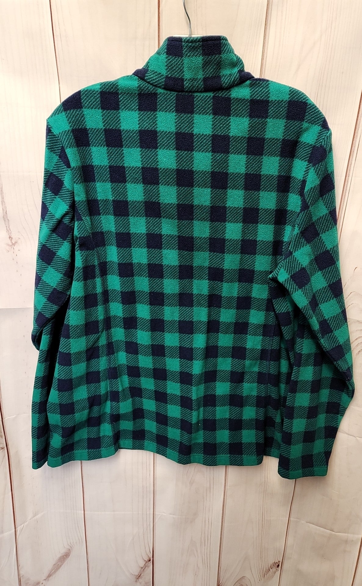 Lands End Women's Size L Green & Navy Sweatshirt