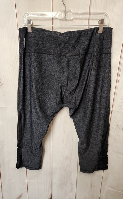 Rbx Women's Size 1X Black Active Capris