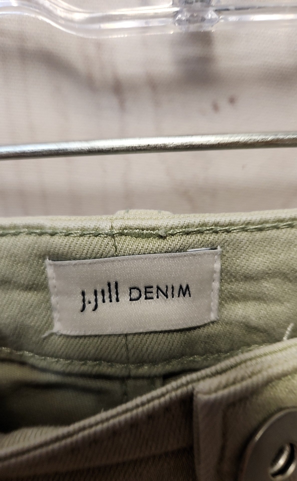 J Jill Women's Size 32 (13-14) Green Jeans Boyfriend Straight Leg Ankle