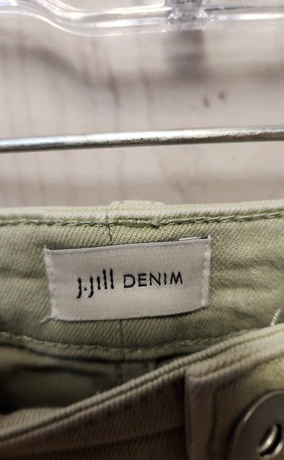 J Jill Women's Size 32 (13-14) Green Jeans Boyfriend Straight Leg Ankle