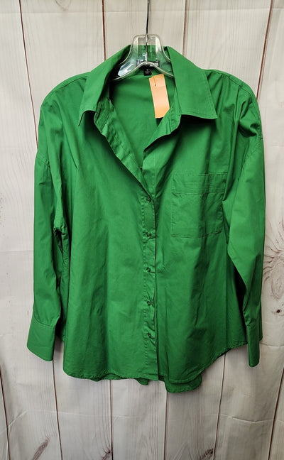 Fashion Nova Women's Size M Green Long Sleeve Top