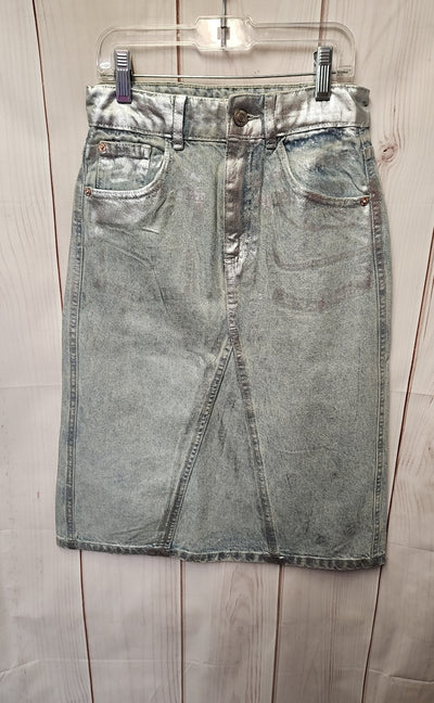 Zara Girl's Size 10 Silver Skirt