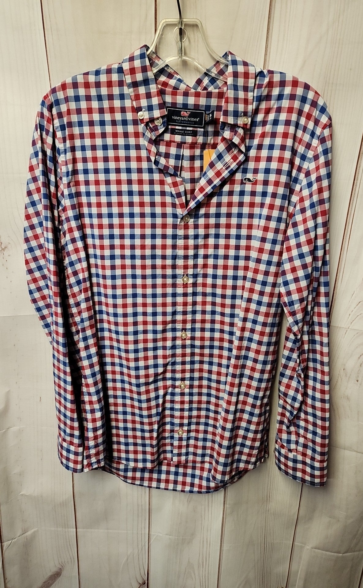 Vineyard Vines Boy's Size 18 Red & Blue Shirt