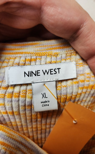 Nine West Women's Size XL Orange Sleeveless Top