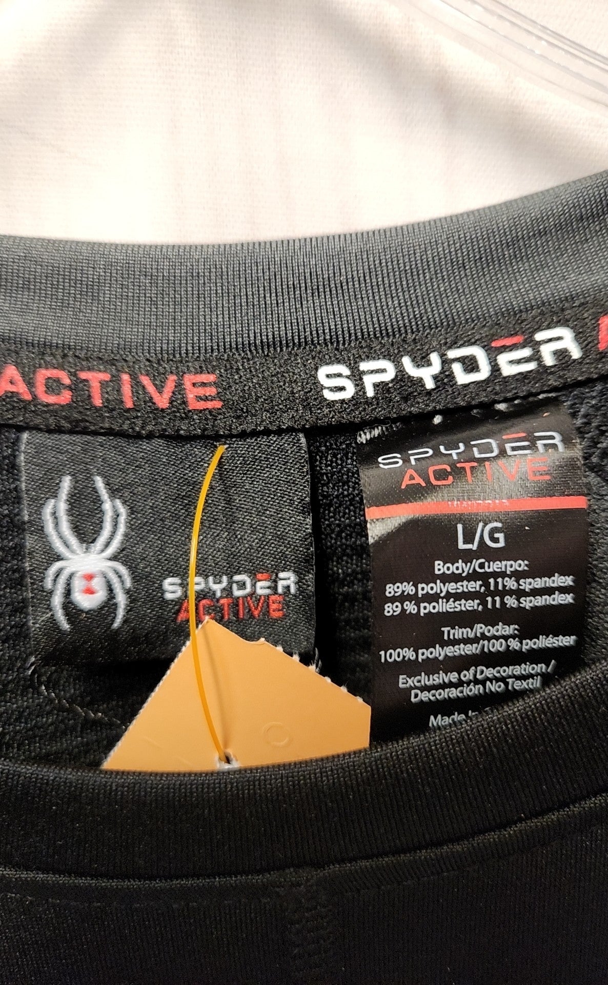 Spyder Men's Size L Black Shirt