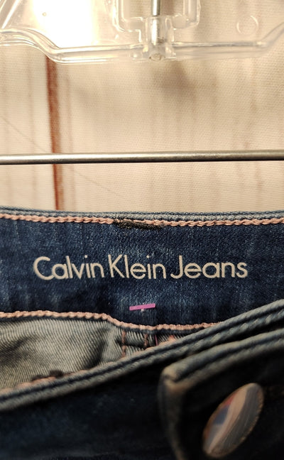 Calvin Klein Women's Size 10 Blue Skirt Boyfriend