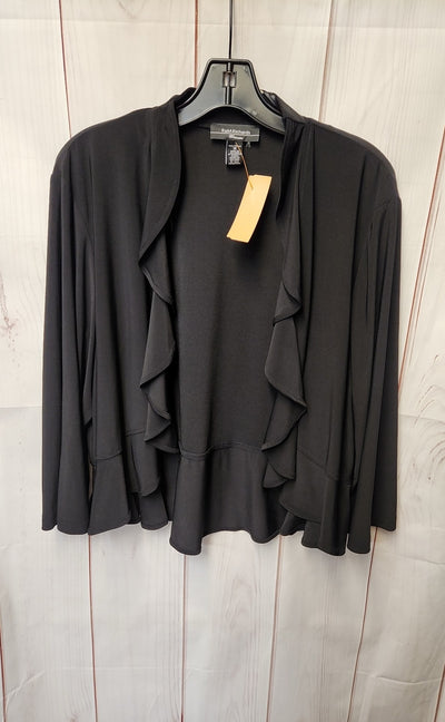 R&M Richards Women's Size 1X Black Cardigan