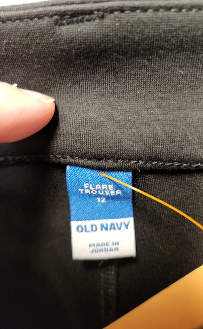 Old Navy Women's Size 12 Black Pants Flare Trouser