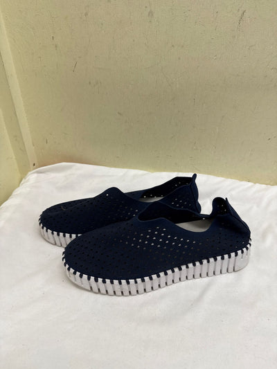 Isle Jacobsen Women's Size 41 = 10-1/2 Navy Flats Shoes