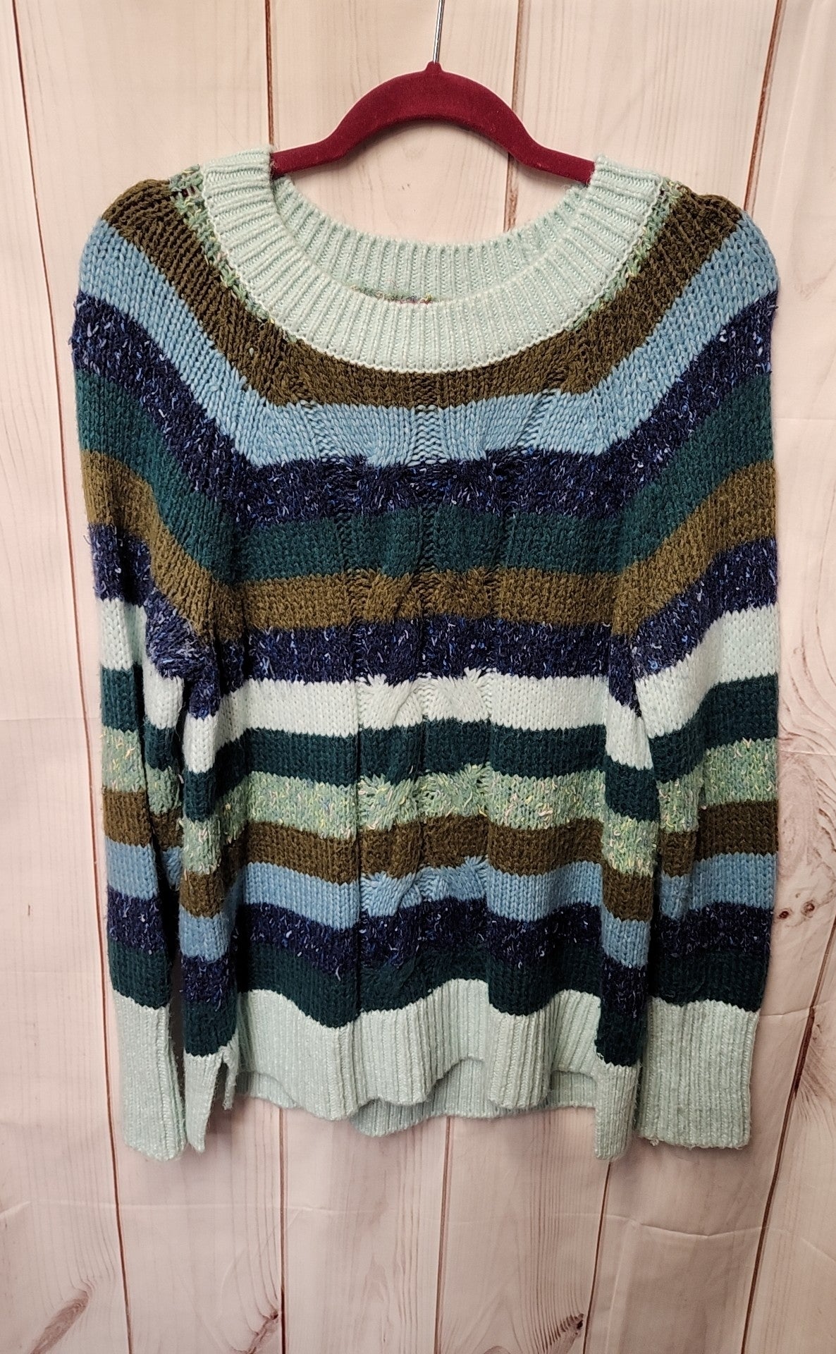 Talbots Women's Size L Blue & Green Sweater