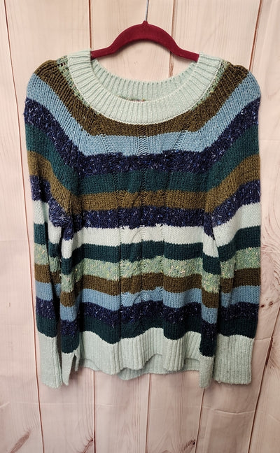 Talbots Women's Size L Blue & Green Sweater