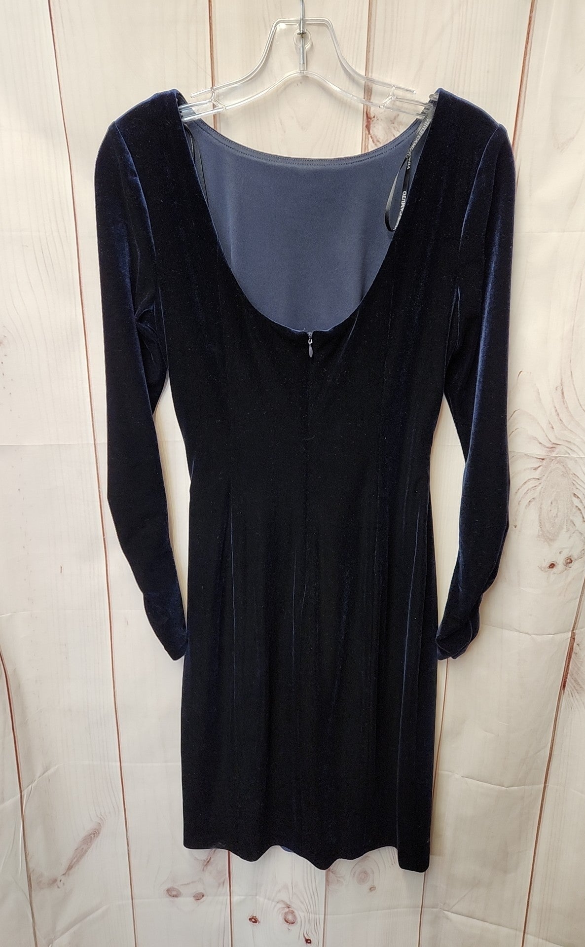 Vince Camuto Women's Size 6 Navy Velour Dress
