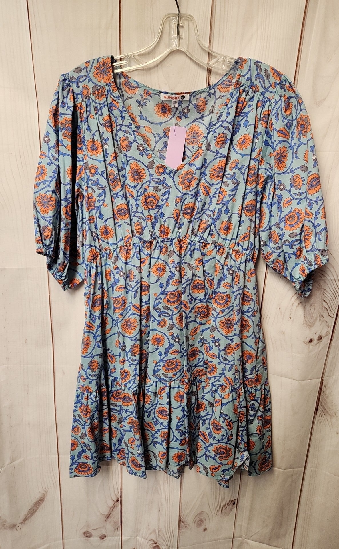 Sundry Women's Size 3 Blue Floral Dress