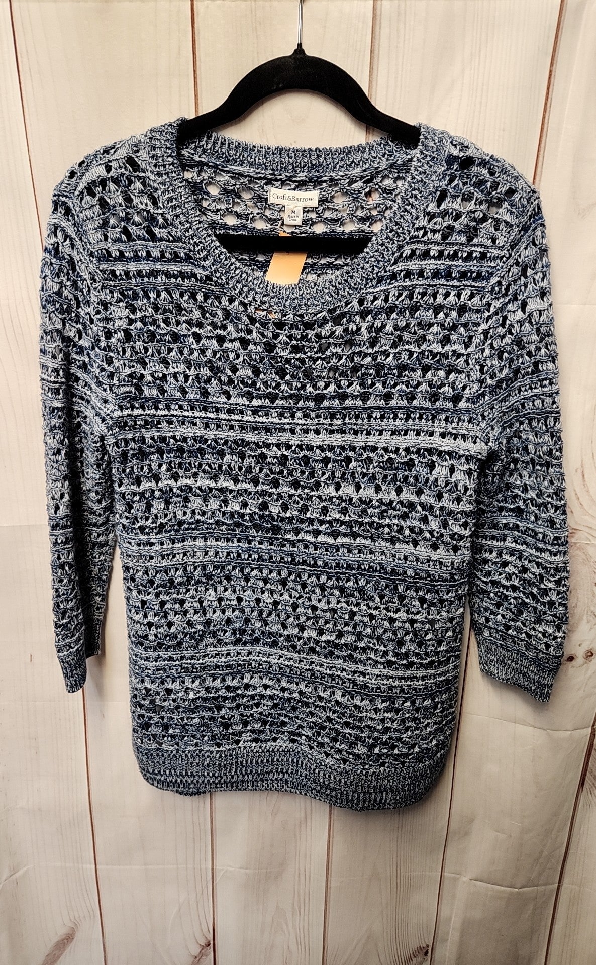 Croft & Barrow Women's Size M Blue Sweater
