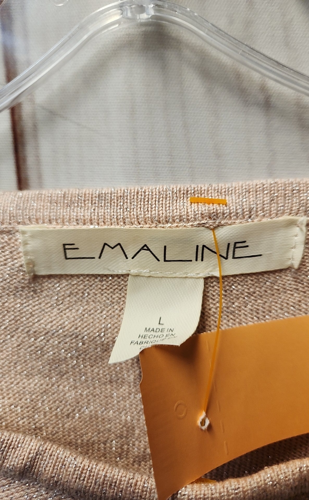 NWT Emaline Women's Size L Pink Sweater