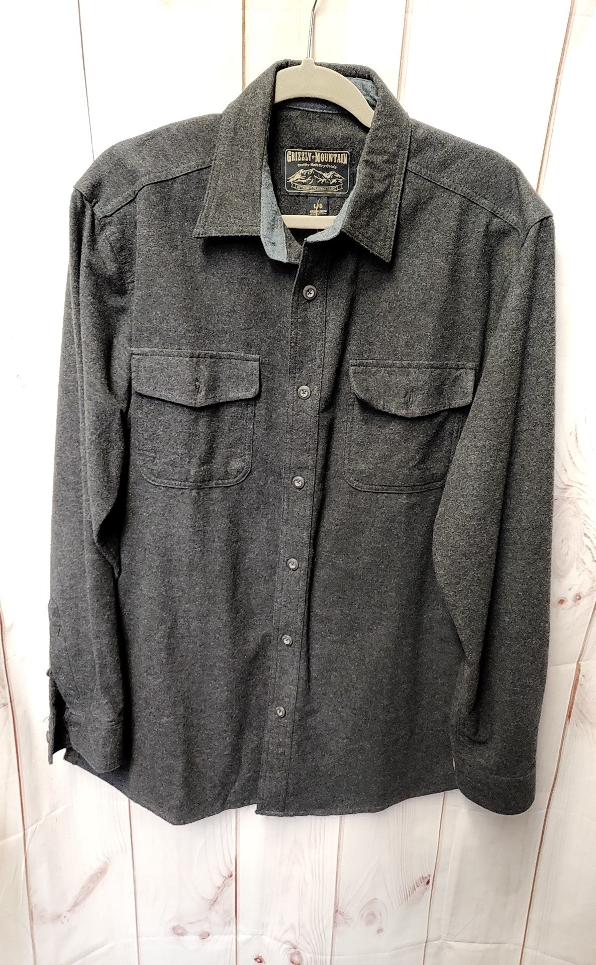 Grizzly Mountain Men's Size L Gray Shirt