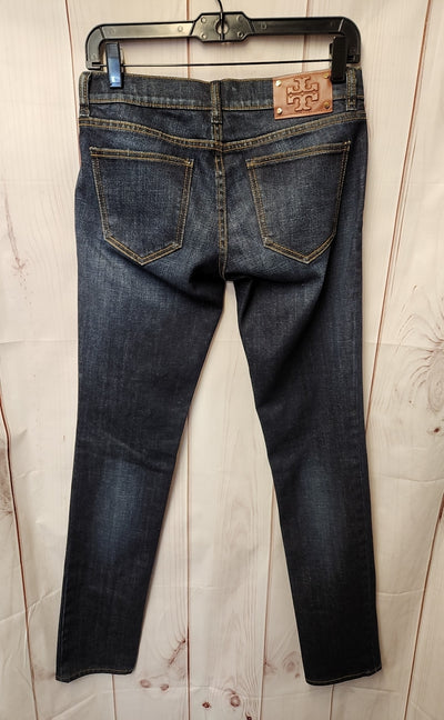 NWT Tory Burch Women's Size 27 (3-4) Blue Jeans Super Skinny