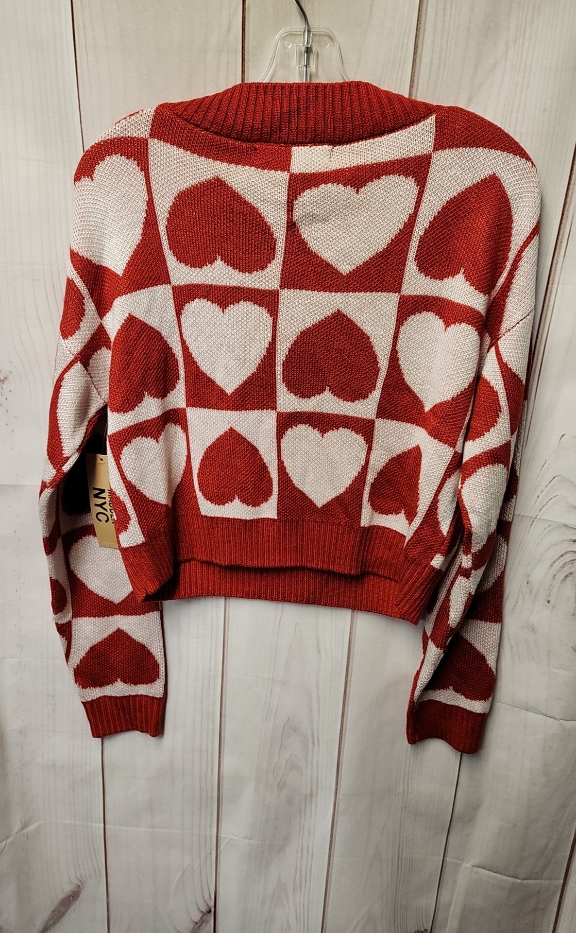 NWT Madden Women's Size M Red & White Sweater