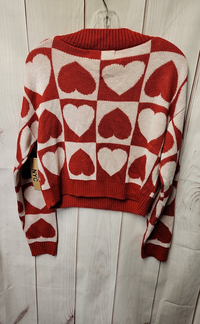 NWT Madden Women's Size M Red & White Sweater