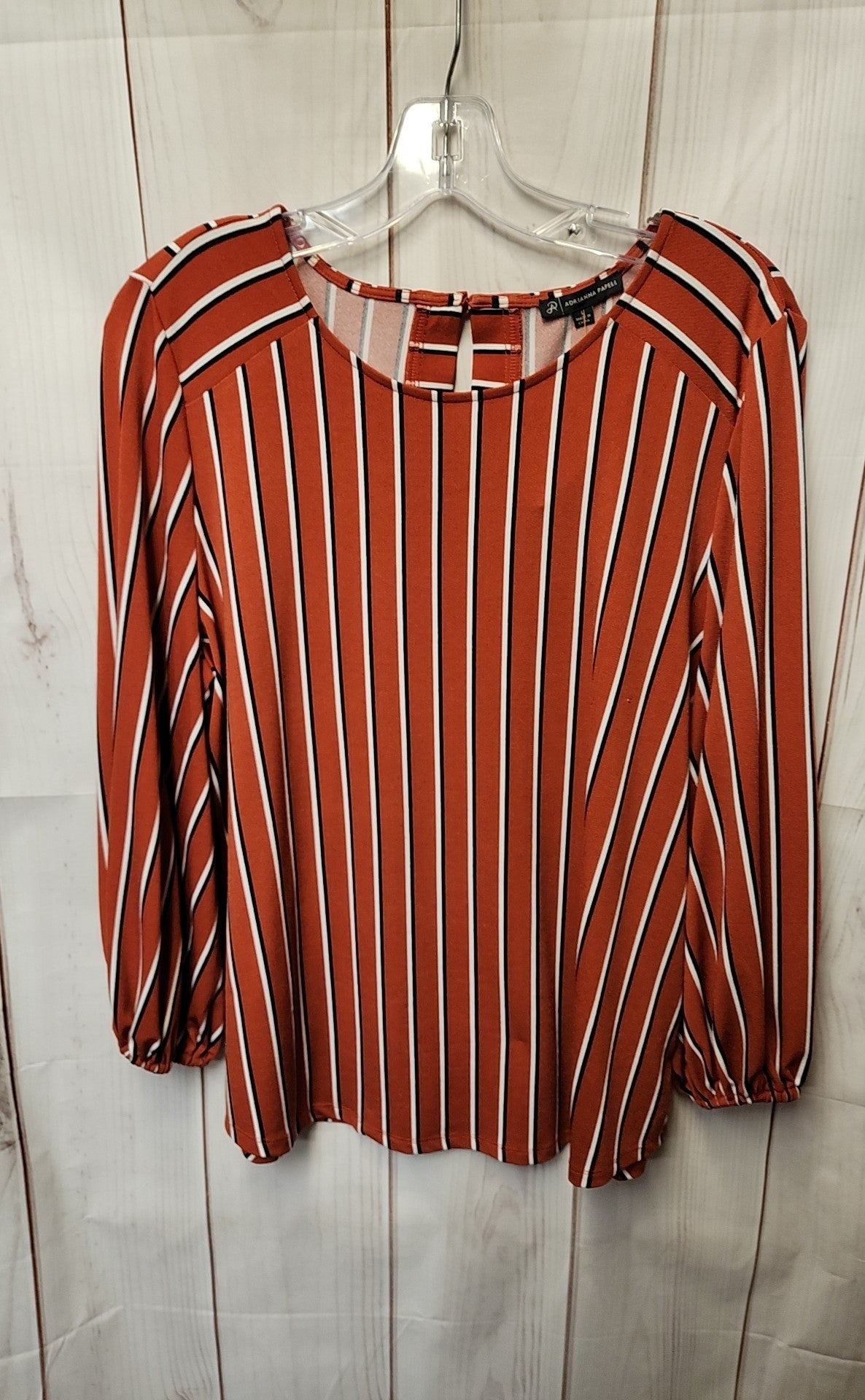Adrianna Papell Women's Size L Brown Long Sleeve Top