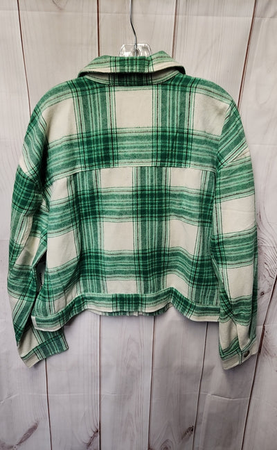 Sonoma Women's Size XL White & Green Shacket