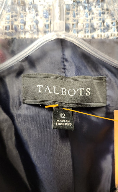 Talbots Women's Size 12 Blue Blazer