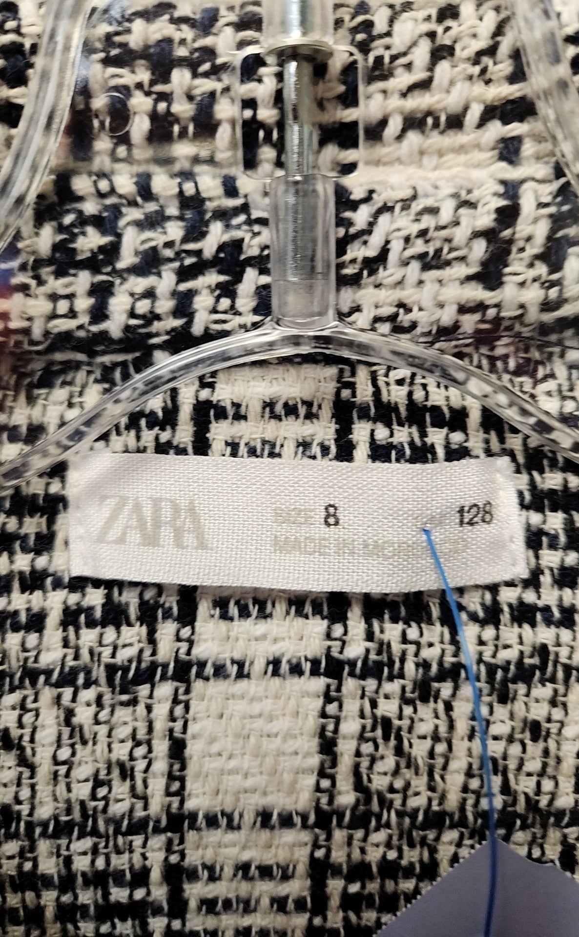 Zara Girl's Size 8 White & Black Jacket