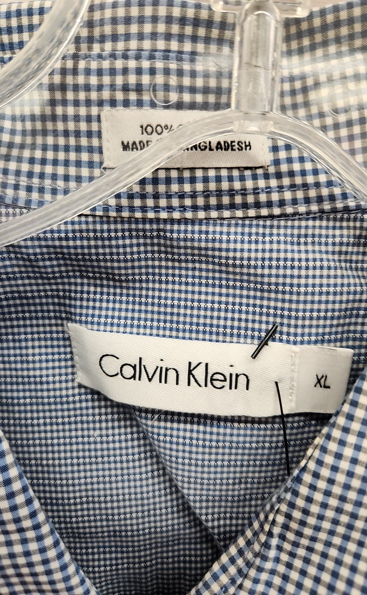 Calvin Klein Men's Size XL Blue Shirt