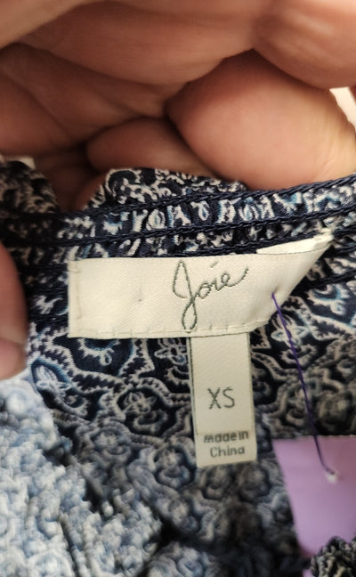 Joie Women's Size XS Blue Short Sleeve Top