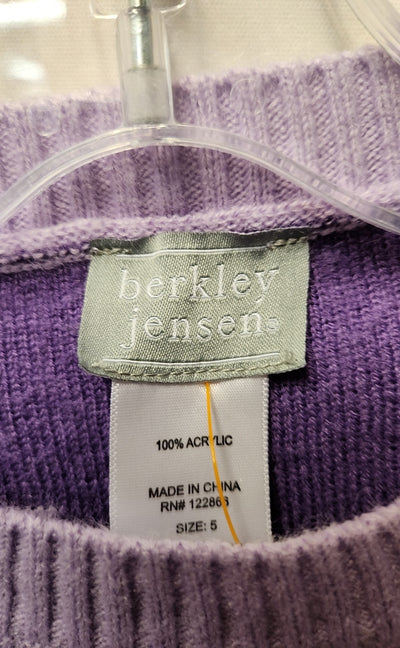 Berkley Girl's Size 5 Purple Sweater