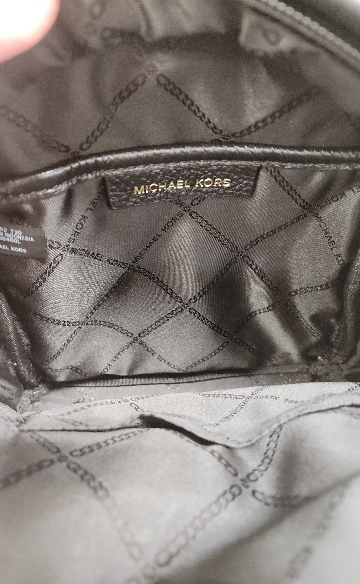 Michael Kors Black Leather Mini Backpack