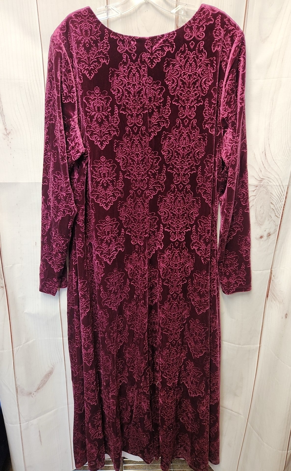 Coldwater Creek Women's Size 1X Purple Velour Dress
