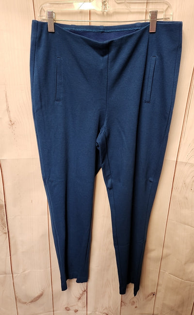Chico's Women's Size 1.5 = US 10 Blue Pants Ankle