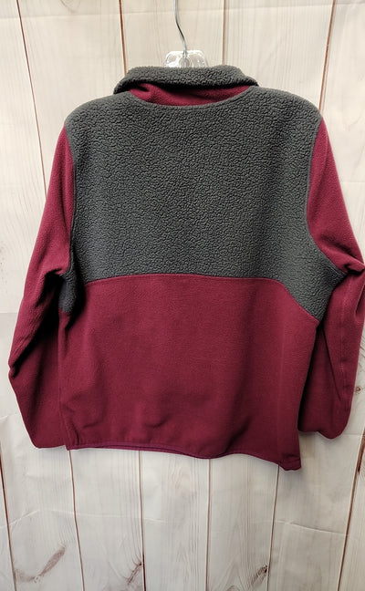 LL Bean Women's Size L Gray & Pink Sweatshirt
