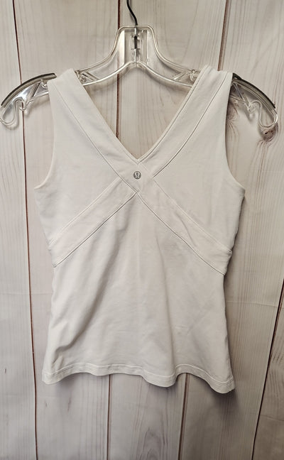 Lululemon Women's Size M White Active Top